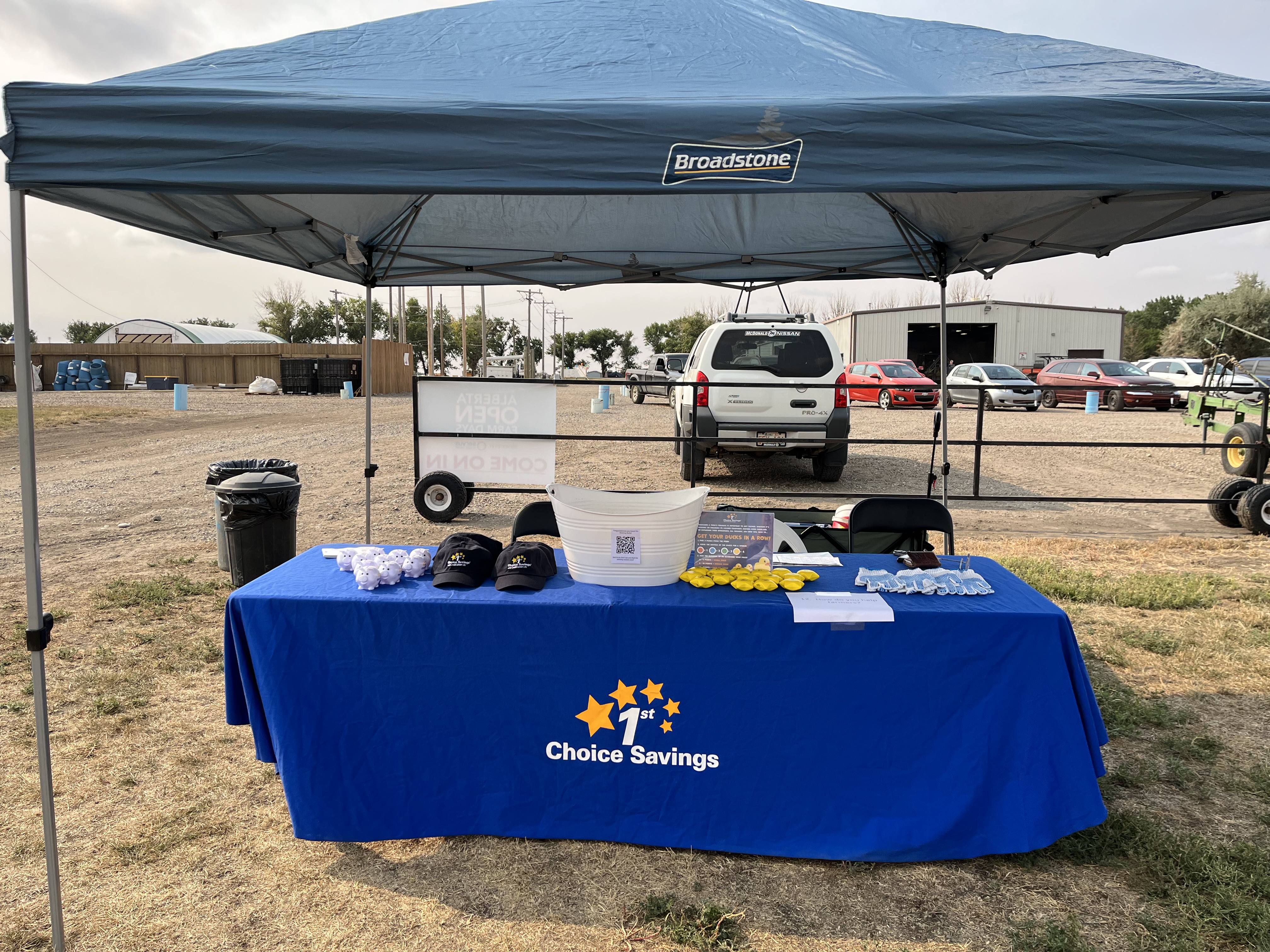 booth at open farm days